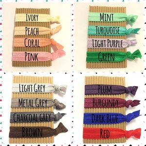 No Crease Hair Ties - Elastic Hair Bands
