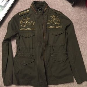 Olive green jacket from Forever 21