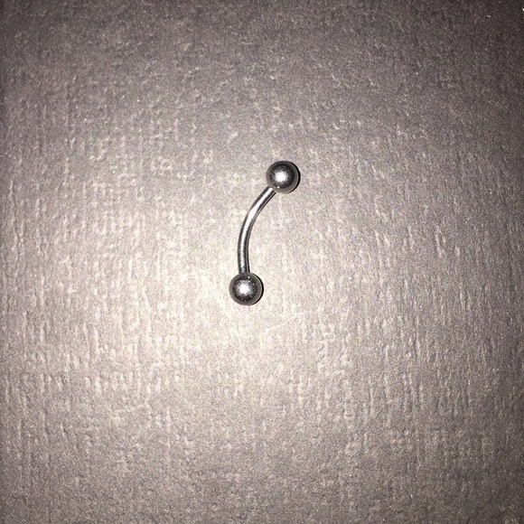 Belly button ring.