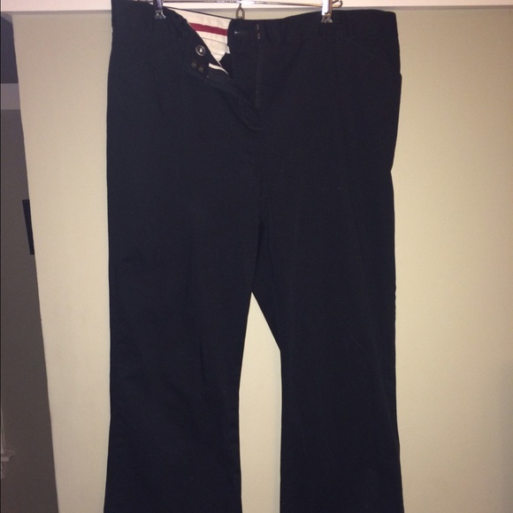 Tommy Hilfiger casual black slacks - Picture 1 of 4