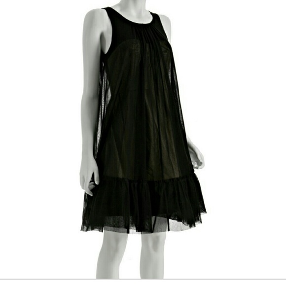 Bcbg nude illusion dress