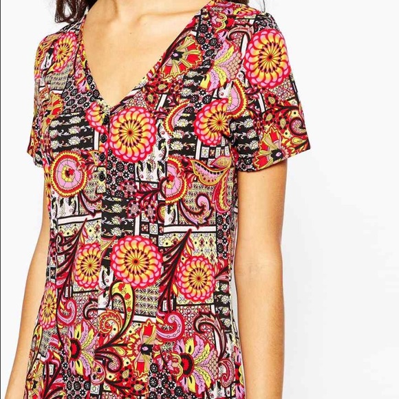 Floral Button down dress - Picture 3 of 4