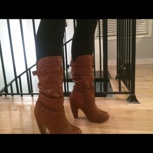 ⚡️sale⚡️Brown heeled boots