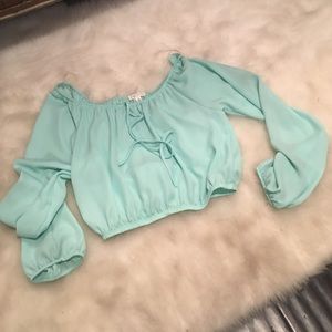 ✨ silky style cropped blouse ✨