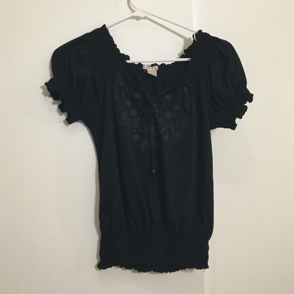 Embroidered Peasant Blouse