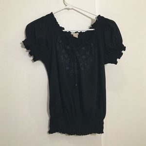 Embroidered Peasant Blouse