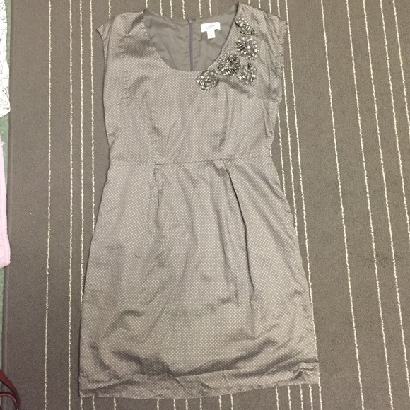Loft polka dot dress with belt