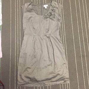 Loft polka dot dress with belt