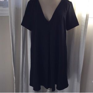 Black dress with a criss cross