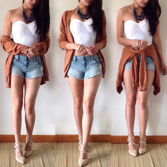 Orange -ish cardigan