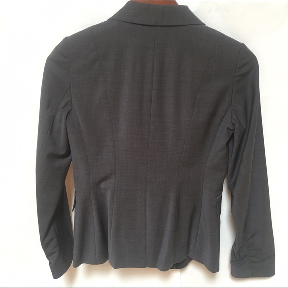 0P Ann Taylor Dark Gray Blazer - Picture 4 of 4