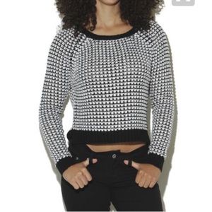 NWT Wet Seal cropped waffle pullover sweater