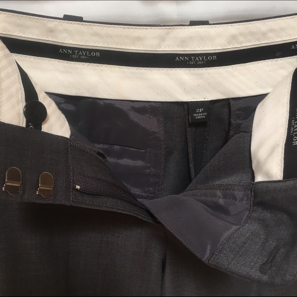 2P Ann Taylor Dark Gray Slacks - Picture 2 of 4
