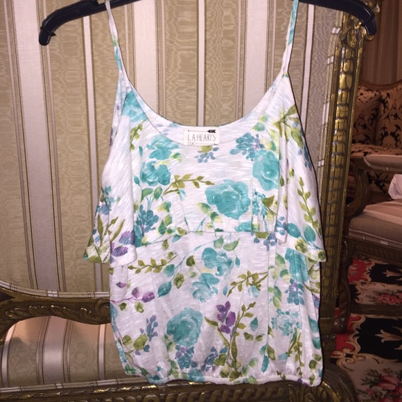Pacsun LA Hearts Floral Cami Crop Top