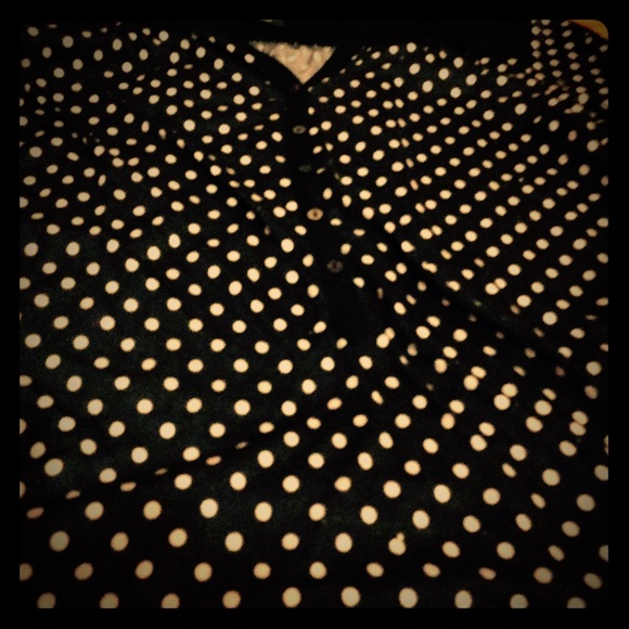 Black with tan polka dots H&m