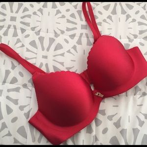 Hot Red Push Up Bra (36B)