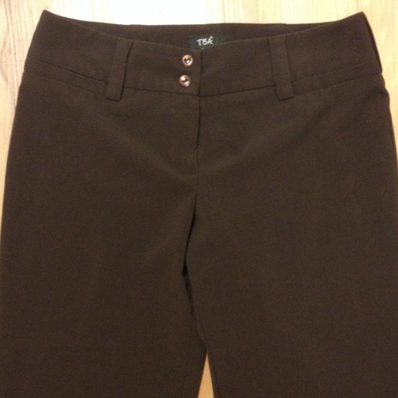 Brown slacks, size 9 - Picture 2 of 3