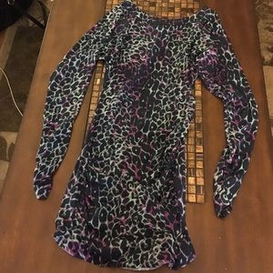Bold fitted cheetah print dress