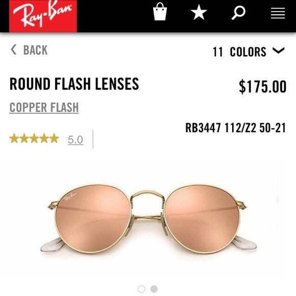 Round Flash Ray Bans