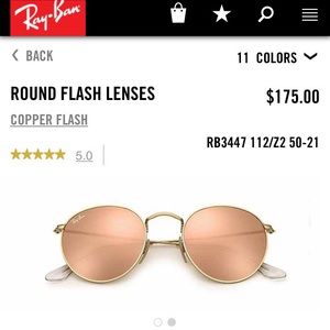 Round Flash Ray Bans