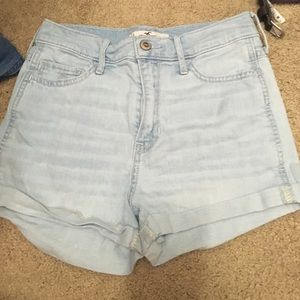 highwaisted hollister denim shorts