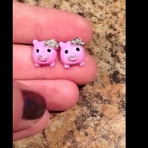 Pig earrings