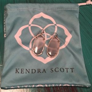Kendra Scott Rhodium/Slate Elle earrings