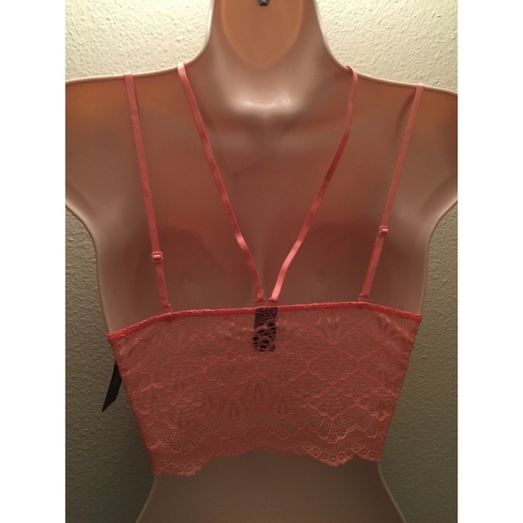 Peach Caged Lace Bralette 🎀 - Picture 2 of 2