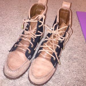 Tory Burch combat boots