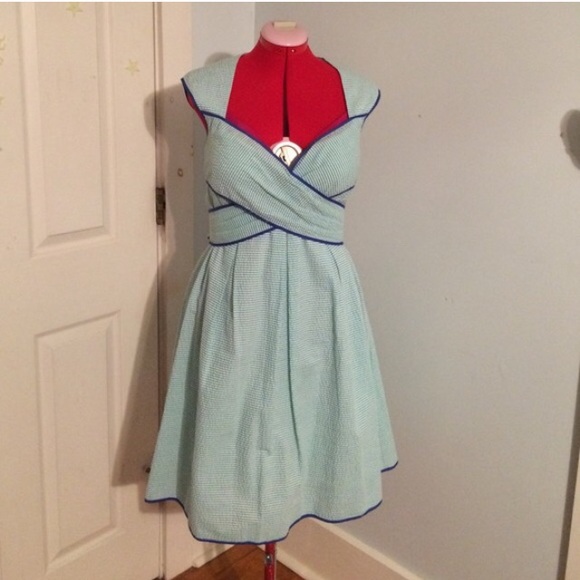 Vintage Style Seersucker Dress - Jessica Simpson
