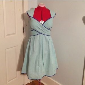 Vintage Style Seersucker Dress - Jessica Simpson