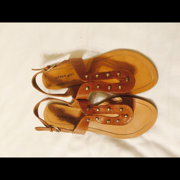 Madden Girl Camel Sandals