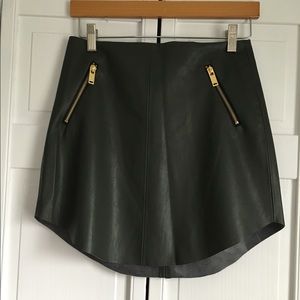 Zara vegan leather skirt