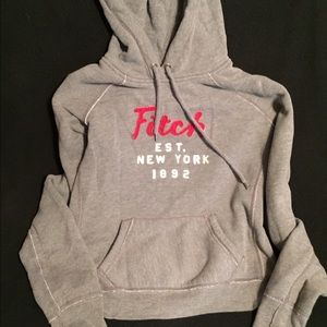 OLD SCHOOL ABERCROMBIE GRAY DRAWSTRING HOODIE