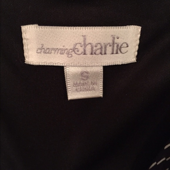 High low black and white chiffon dress - Picture 4 of 4