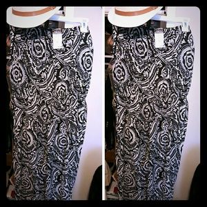 Black and white printed jumpsuit