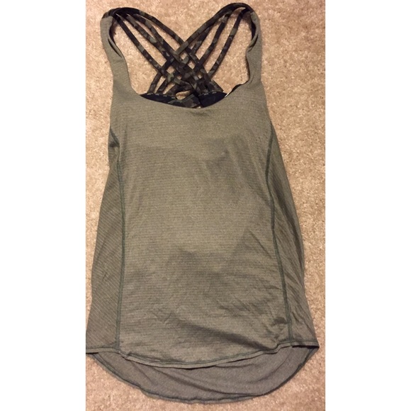 Army green Lululemon top