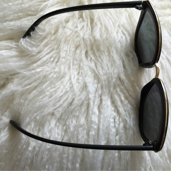 Cat Eye Black Guicci Sunglass Frame With Nose Pads Cat Eye Black Guicci Sunglass Frame With Nose Pads