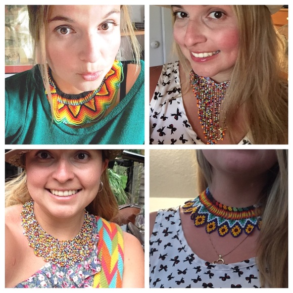 Beads Choker. Authentic "Embera" tribe accessory - Picture 2 of 2