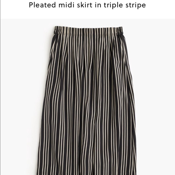 J Crew Black and White skirt w/pockets