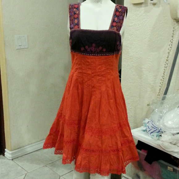 Free People BOHO Indian inspired dress