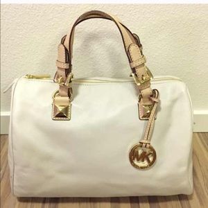 Michael Kors Grayson large satchel in vanilla