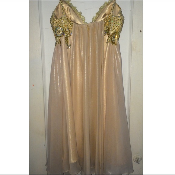Cinderella Sequin Embellished Prom Dress - Picture 2 of 3