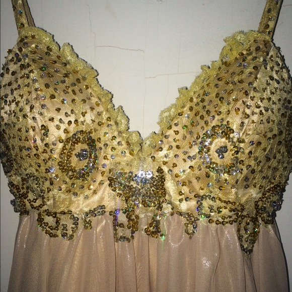 Cinderella Sequin Embellished Prom Dress - Picture 3 of 3