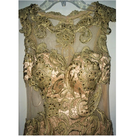 Dave & Johnny Lace Prom Dress - Picture 1 of 4