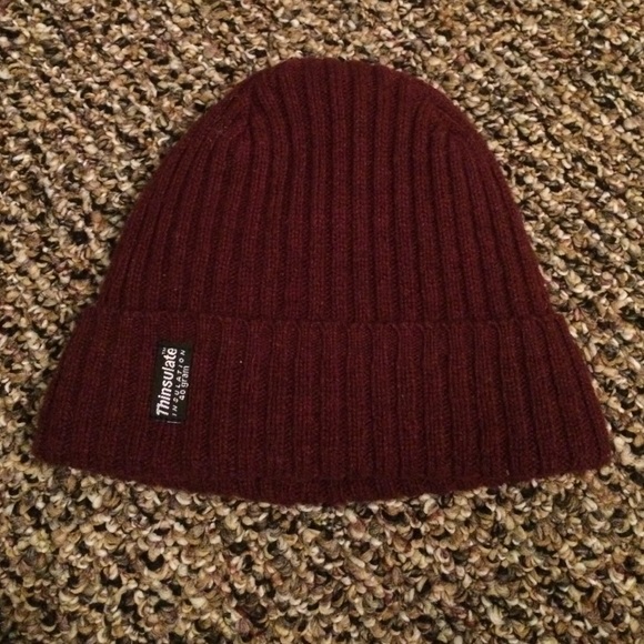Burgundy Thinsulate Beanie - Picture 1 of 1