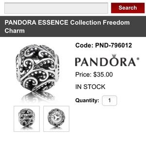 Pandora Freedom Bracelet bead