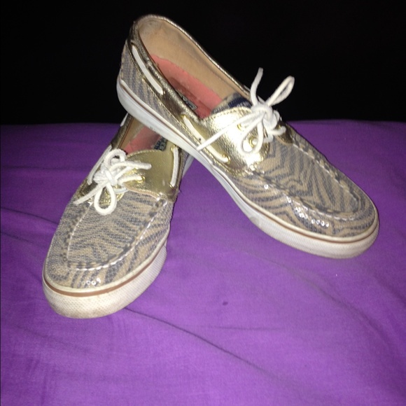 FLASH SALE!!!! Gold sperrys