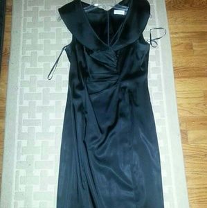 Size 10 Women's silky black Calvin Klein dress