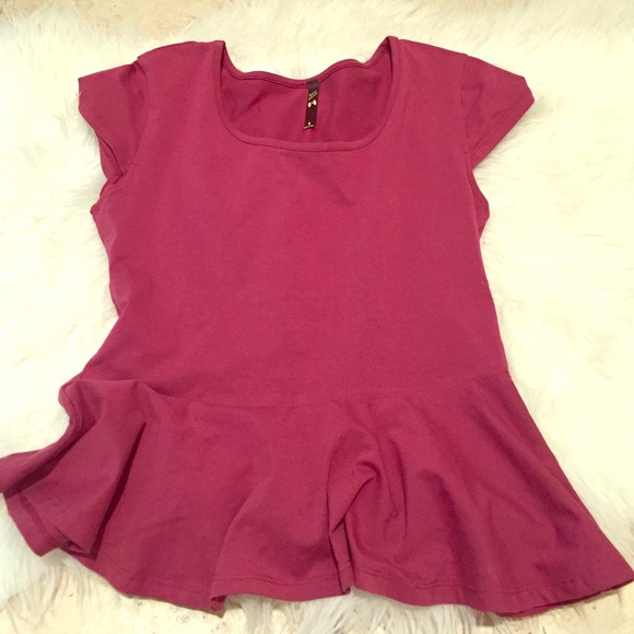 Red peplum